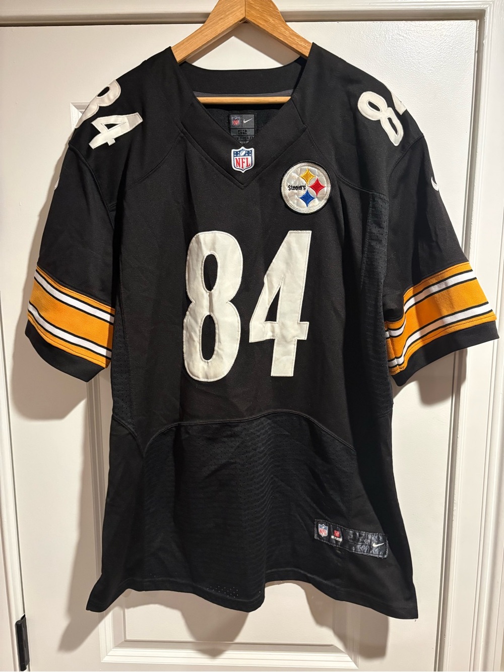 Men’s Pittsburgh Steelers Antonio Brown Nike On Field Jersey Size 52 Black
